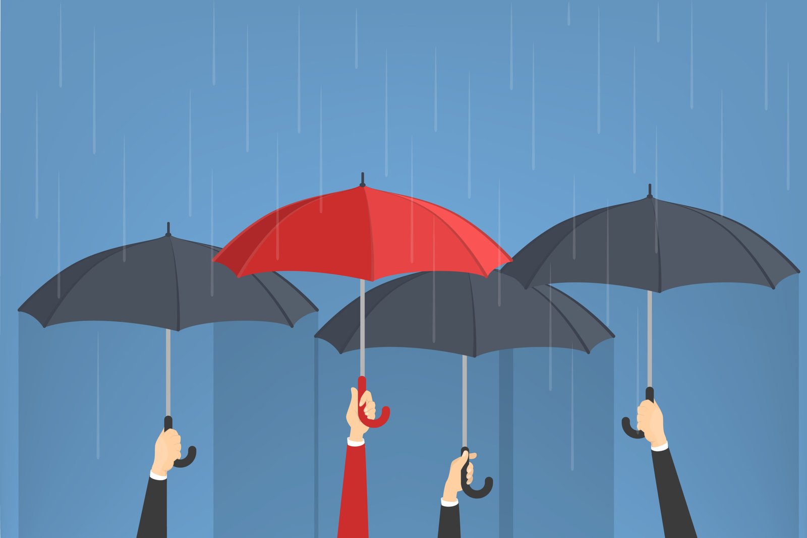 weather the storm or sell umbrellas description