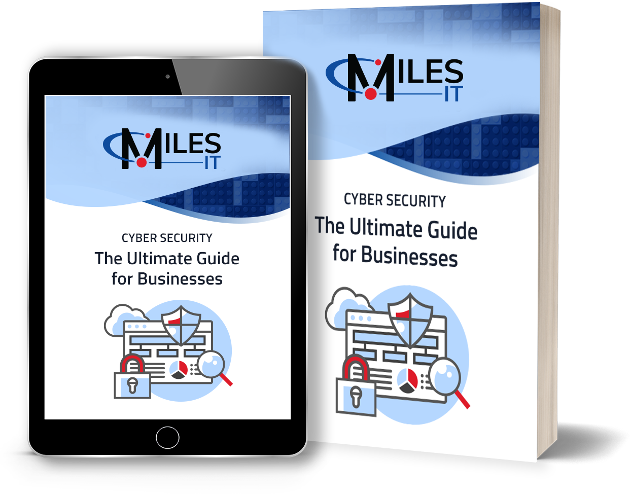 Physical and digital versions of Cyber Security The Ultimate Guide for Businesses